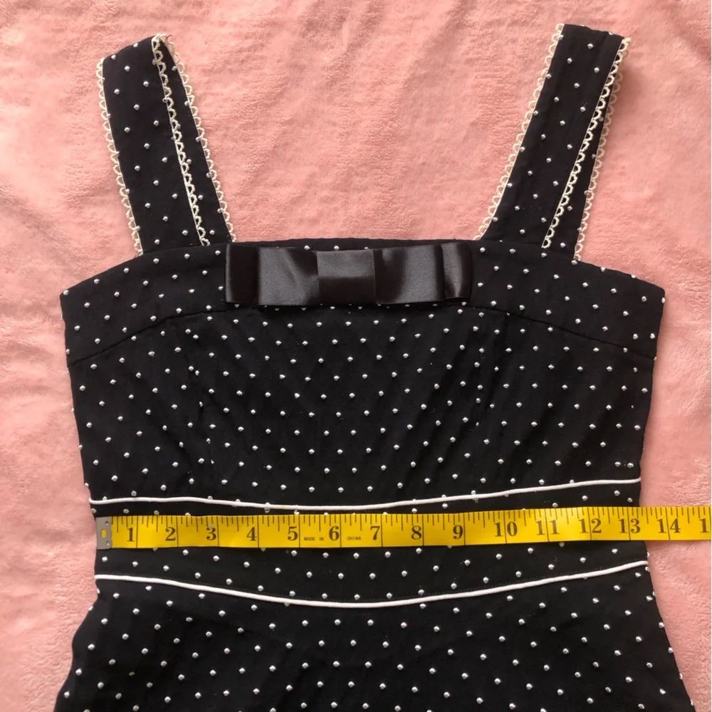 Black and white polka dot dress - Picture 4 of 6